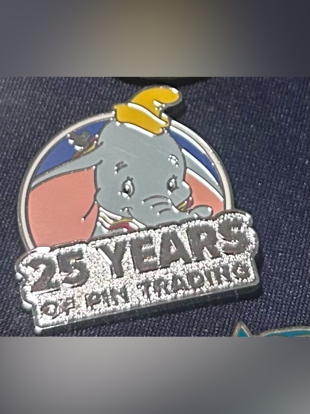 Disney Dumbo 25th Anniversary Enamel Pin - Gray, Yellow, Blue